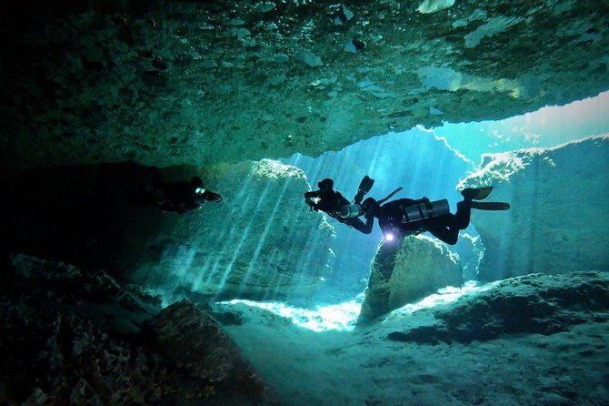 1 day of diving in Cenotes price for 2 certified divers - Two Cenotes, One Morning: Chak Mool + Kukulkan
