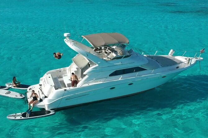 4 Hour - 51' Sea Ray, Tulum, Playa del Carmen, Riviera Maya - A 51-foot private yacht and Inha Reef for a half-day