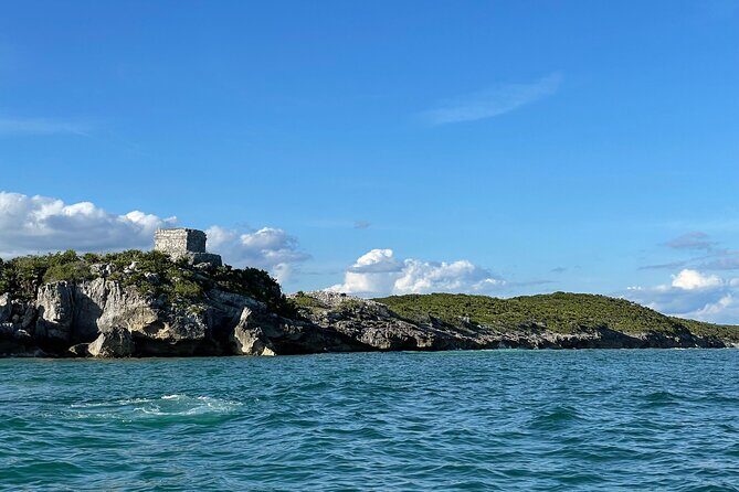 All-Inclusive! Tulum Ruins, Tequila Tasting + Swim in 3 Cenotes in Small Group! - Playa Pescadores by Boat: Ruins From the Water + Reef Snorkeling
