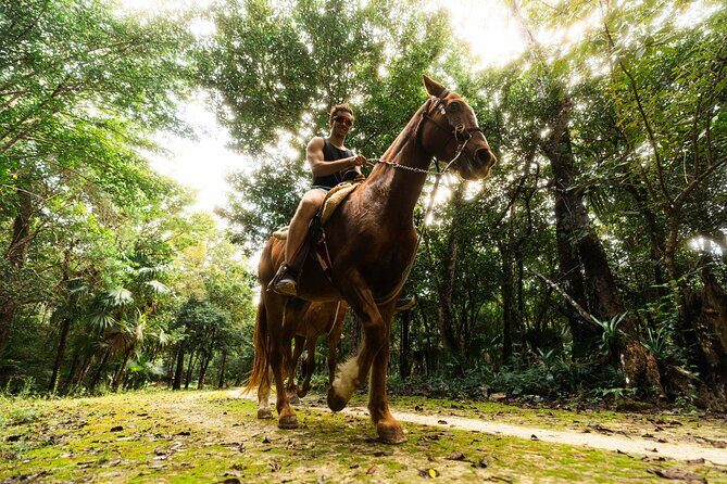 ATV Adventure and Horseback Ride with Ziplines, Cenote from Tulum - Stop 1: El Rey Polo Country Club Horseback Ride (A Calm Start)