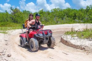 ATV and Clear Boat Ride Full Experience in Cozumel - ATV Time: Expect Double Riders and Messy Terrain