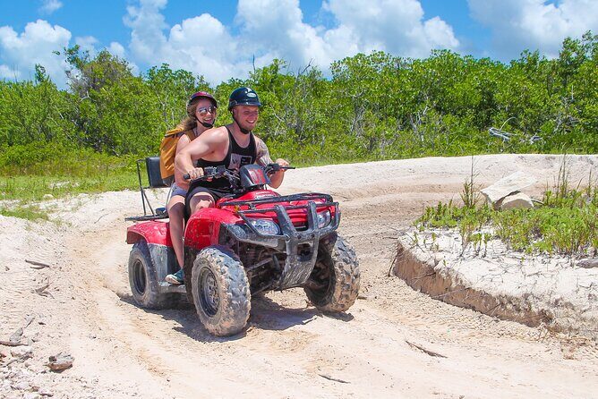 ATV and Clear Boat Ride Full Experience in Cozumel - ATV Time: Expect Double Riders and Messy Terrain