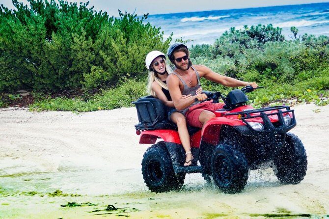 ATV Seashore + Cenote Combo: Mezcalitos & Mayan Cenote Experience - Playa Uvas Beach Club: Lunch, Shade, and the 30-Min Snorkel Window