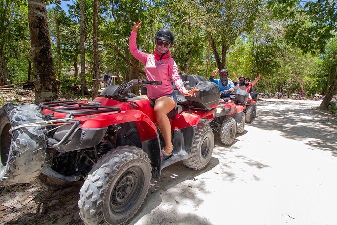 ATV to Jade Cavern, Mud Trails, Snorkel and Lunch with Open Bar - Jade Cavern energy check: cliff jump vs. “just swim”