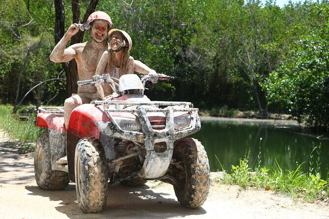 ATV with Speedboat, Waverunner, or Parasailing - ATV riding at Maroma: jungle trails, sand dunes, and real guide control