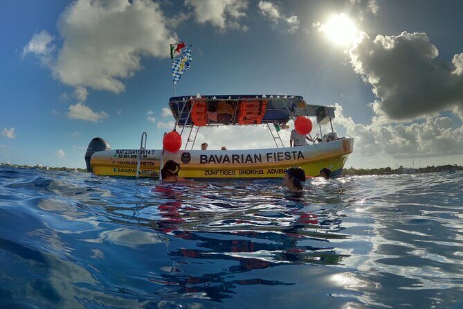 Bavarian Fiesta Snorkel Activity in Glass Bottom Boat at San Miguel de Cozumel - Food, drinks, and WiFi: the comfort package that keeps morale high