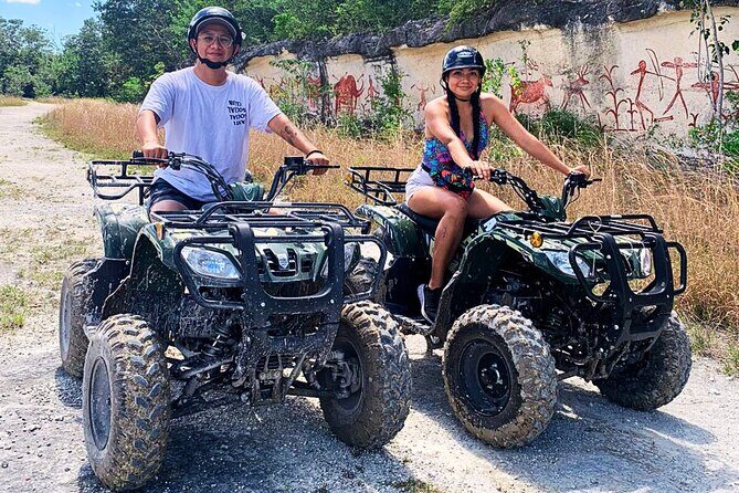 Best Cozumel ATV Jungle Tour + Jade Cavern + Beach + Locker - Beach Club Time for 2 Hours: Pool, Wi‑Fi, Shower, and a Locker