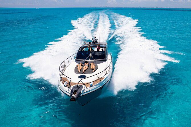 Cancun: 4-Hour All Inclusive Luxury Yacht – 50' Cranchi - Step Aboard the 50 Cranchi: What Makes This Yacht Day Feel Special