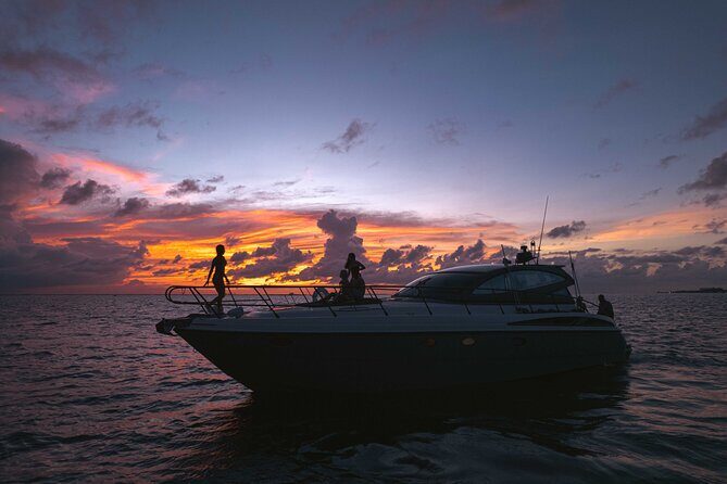 Cancun: 4-Hour All Inclusive Luxury Yacht – 50' Cranchi - Crew That Keeps the Day Smooth: Captain Oscar, Key, Chef Ivan, and Marciel