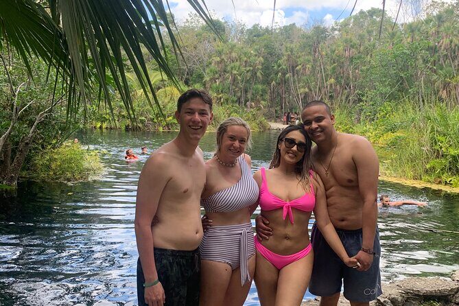Cenote Triple Adventure Tour in Tulum - Stop 3: Casa Cenote, jungle swim energy with soft sand
