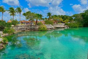 Chankanab Park Admission +Open bar +Lunch included +Snorkeling - Snorkeling around the reef barrier and underwater statues