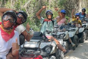 Cozumel ATVs, El Cedral Ruins, Cenote Jade, and Tequila - ATV time through El Cedral: rough enough to be fun, guided enough to be safe