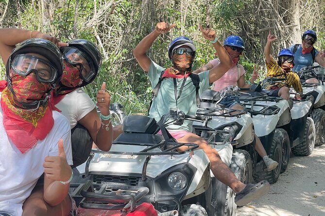 Cozumel ATVs, El Cedral Ruins, Cenote Jade, and Tequila - ATV time through El Cedral: rough enough to be fun, guided enough to be safe