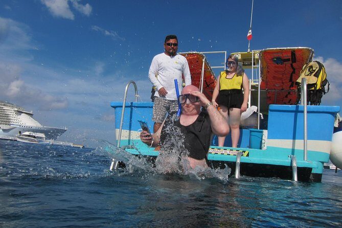 Cozumel Coral Reef Snorkeling by Glass Bottom Boat with Guide - Reef Stop 1 at Villa Blanca Wall: A Fast Start With Photo Options