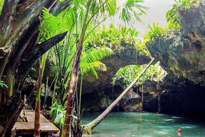 Cozumel Jeep Adventure to Jade Caverns with Lunch and Snorkel - El Cedral Town Stop: Palapa Festivities and Mayan Meets Catholic