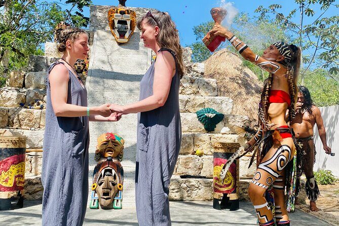 Cozumel Mayan Experience And Beach Getaway with Transfer - Otoch Mayan Experience: welcome dance and the four elements theme