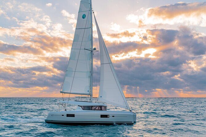 Deluxe Private Boats - 40 ft Catamaran - Stop 1: Cozumel coast time for the day’s best conditions
