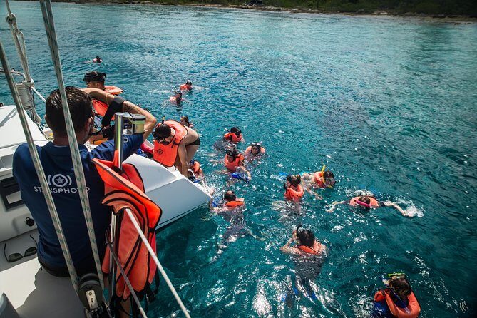El Cielo Cozumel Snorkel tour by Catamaran - Playa El Cielo: starfish time and shallow-water confidence