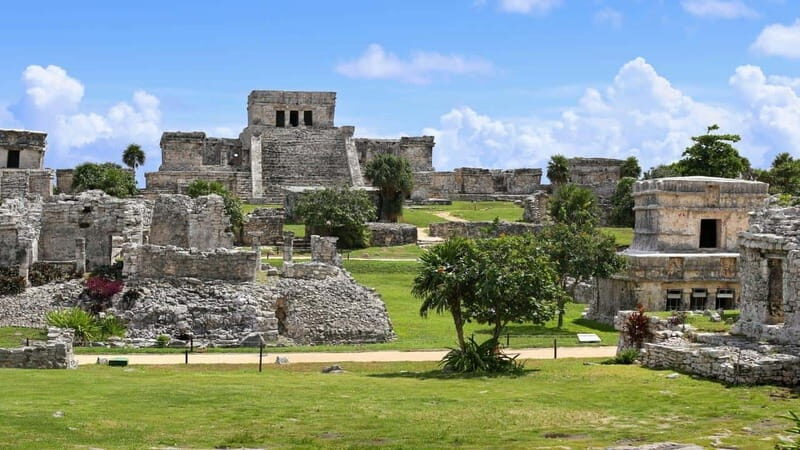 From Cancun: Day Trip to Tulum, Cenote & Playa del Carmen - Tulum Archaeological Zone: Ocean Views Plus a Guided Script