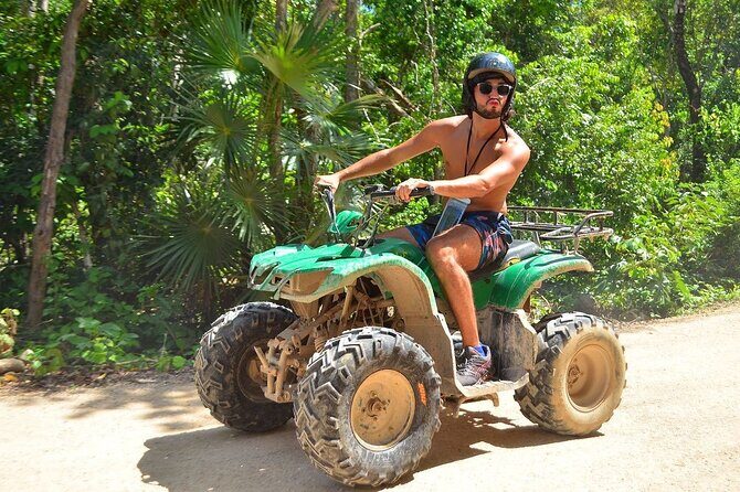 Full Adrenaline Day in Tulum! ATVs, Zipline, Cenote, Rappel, Food - Zipline Over the Treetops (1 km): Wind, Nerves, and Good Footwear