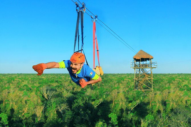 Full-Day Snorkel Extreme Adventure Tour from Riviera Maya - Jungle zipline and the 50-foot rappel tower: thrill, safety, and patience