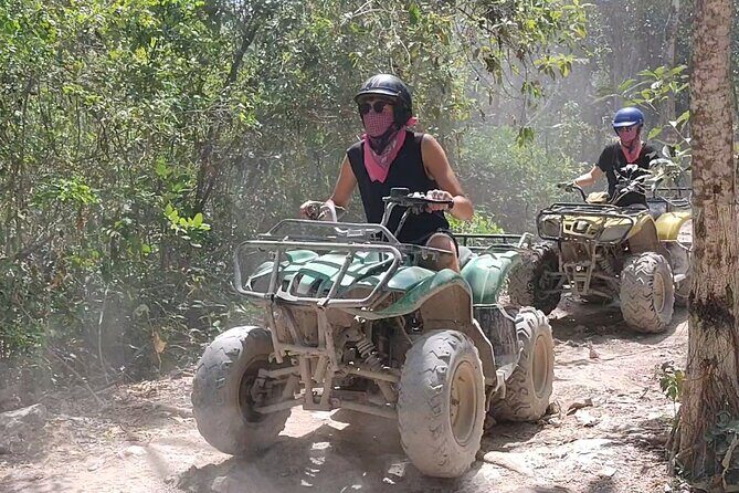Maya Adrenaline Tulum: Cenote + 5 Ziplining + ATV Adventure - The ATV mud roads: fun driving, but it’s not a smooth cruise