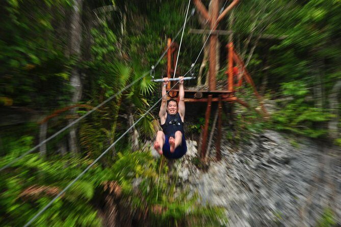 Mayan Adventure Snorkeling Tour from Cancun - Stop 2: Jungle Cenote Time, Zip Line Energy, and Bat Moments