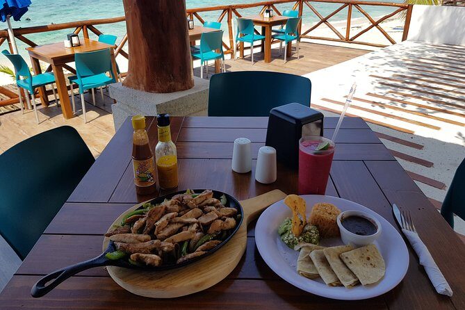 Mayan Ruins and Beach Time - Tortugas snorkel center + beach bar: lunch, gear, and real water time