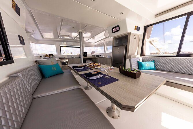 Private 40' Bali Catamaran – Drinks & Food Included - Private Charter Comfort: Music, Crew Energy, and Group Up to 10