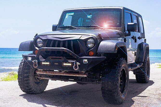 Private Jeep and 4x4 Polaris RZR Tour with Mexican Lunch - Coco’s Beach Club lunch: tacos or fajitas, then swim-time calm