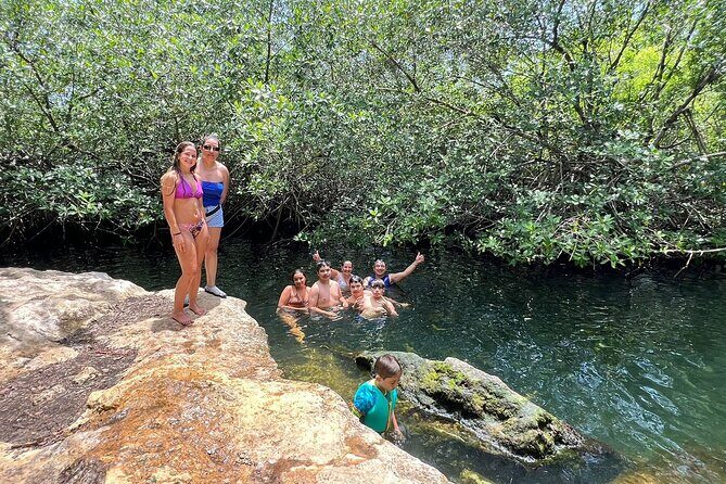 Private Jeep Cenotes Expedition in Cozumel - Stop 1: Cenote Aerolito de Paraiso for an easy first swim