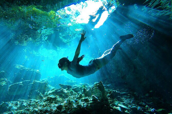 Ride to a life changing cenotes tour - Stop 2: The cave cenote walk-through that feels otherworldly