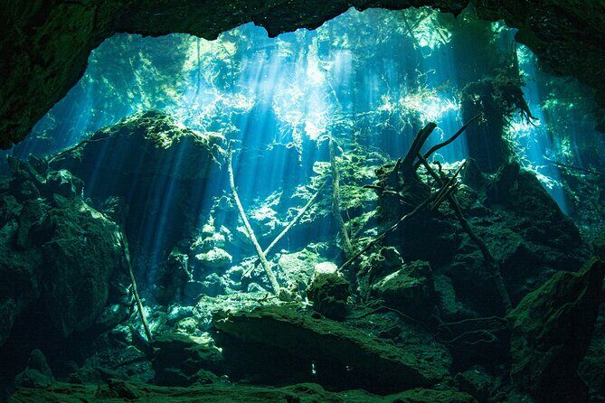 Scuba Diving in Cenote Kukulkan from Playa del Carmen - Getting ready at the cenote: walking the entry point and the path