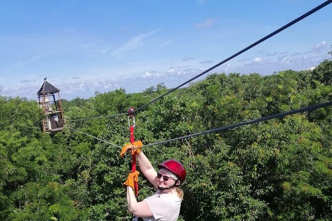 The Original Cozumel Zipline Adventure - What the 2400 ft circuit feels like over Cozumel jungle