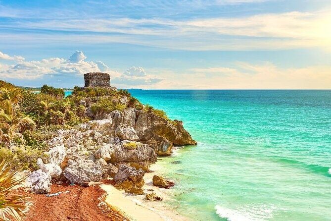 Tour Tulum Coba Cenote and Playa del Carmen (4 in 1) - Tulum Archaeological Site: Sun-First Ruins With a Real Guide