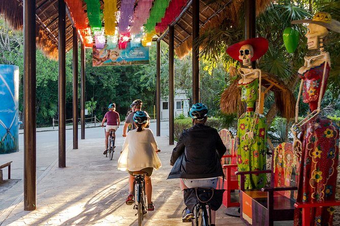 Tulum Bike Tour Tulum Maya Ruins Cenote Swimming Pueblo History Art Tacos Lunch - Taco Lunch and Street Snacks: Eating Like You Mean It