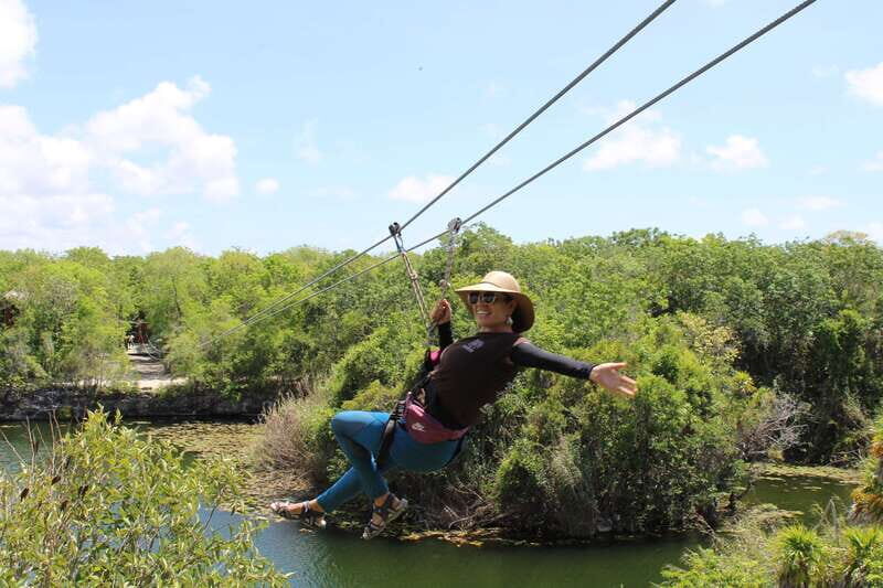 Tulum: Cenote Trail Bike Tour - Option 3: Three cenotes plus zip lines, canoe, and jungle lunch