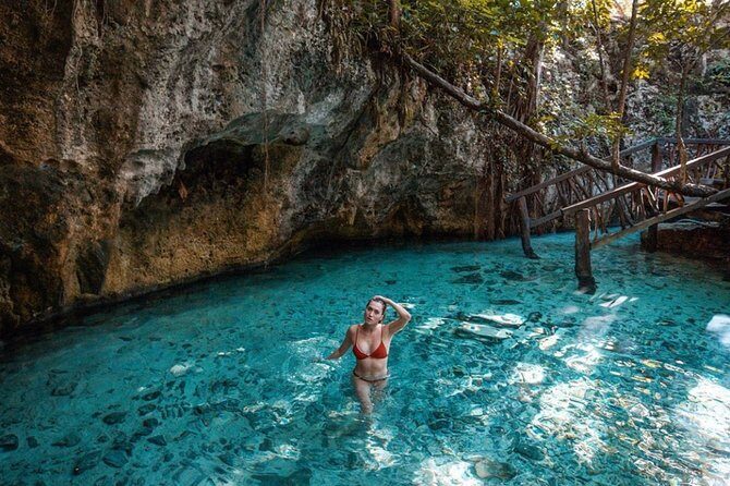 Tulum Coba cenote swim Playa del Carmen - Stop 1: Tulum Archaeological Site with a certified guide