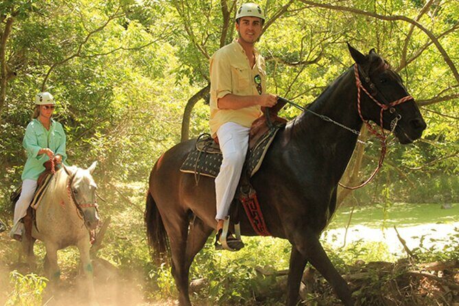 Tulum Jungle Horseback Ride + ATV + Ziplines + Cenote Combo Tour - Four zip lines, a giant-feeling ride, and wall rappelling