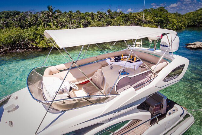 Tulum Luxury Escape – 4h All Inclusive on 43' Private Yacht - Snorkel and paddleboards: More than checkbox activities
