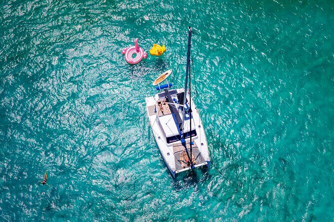 Tulum: Luxury Sail & Snorkel – All Inclusive 34' Catamaran - Snorkeling in sheltered shallow water (and why that’s smart)
