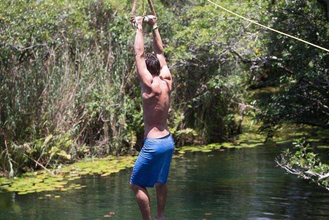 Tulum Ruins and 3 Cenotes - Jungle Adventure - Zipline and canoe: the adventure combo that keeps energy high