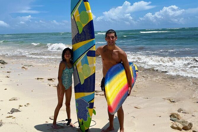 Ultimate Surf Lesson in Tulum 1hr - English instruction plus Spanish and German support