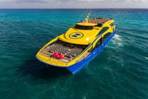 Ultramar Ferry, Regular round ticket, Playa del Carmen-Cozumel - Onboard Experience: Clean Ride, Live Music, and Room for Real Life