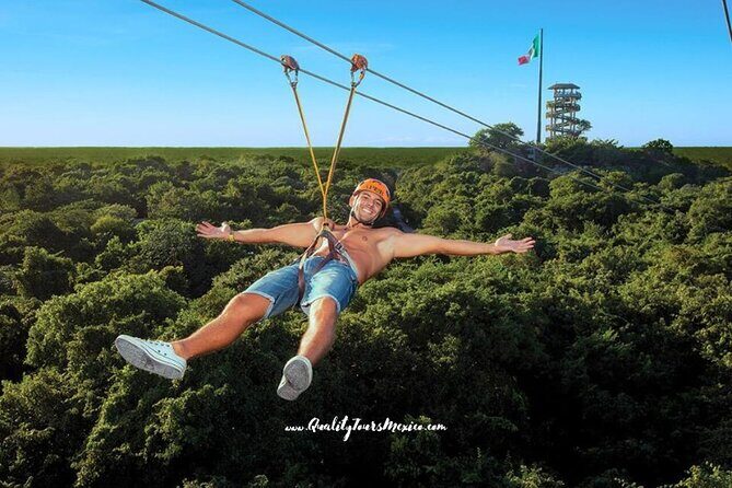 Xplor zip line park with transportation - A 7:00 am start that keeps the day efficient from Playa del Carmen